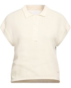 Majestic Filatures Cream Polo Shirt Cotton - White