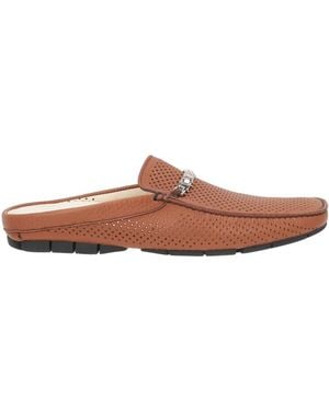 Baldinini Tan Mules & Clogs Leather - Brown