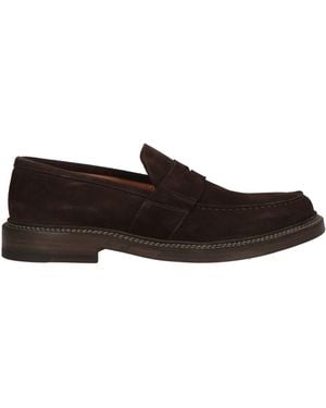 Regain Dark Loafers Leather - Brown