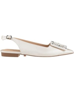 Twenty Four Haitch Ballet Flats - White