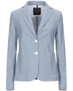 T-jacket By Tonello Slate Blazer Virgin Wool, Viscose, Elastane - Blue