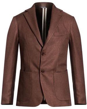 Takeshy Kurosawa Blazer Polyester, Viscose, Wool, Elastane - Brown
