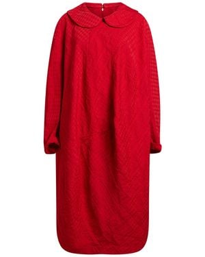 Comme des Garçons Midi Dress Polyester - Red