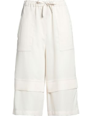 Pinko Ivory Shorts & Bermuda Shorts Polyester - White