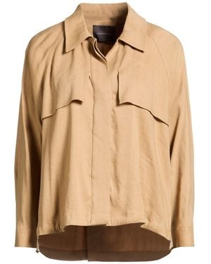 Lorena Antoniazzi Camel Shirt Linen, Viscose, Elastane, Cotton, Polyester - Natural