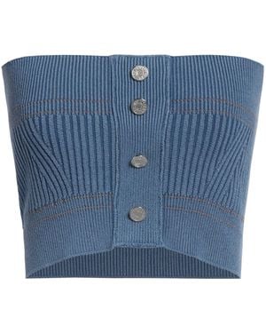 Moschino Azure Top Cotton, Polyamide, Rubber, Polyester - Blue