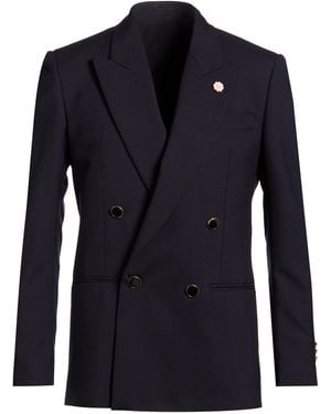 Lardini Midnight Blazer Virgin Wool - Blue
