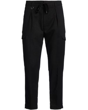Paolo Pecora Trousers Polyester, Viscose, Elastane - Black
