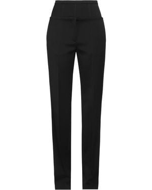 Del Core High-Waisted Virgin Wool Pants - Black