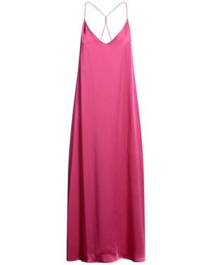 THE NINA STUDIO Fuchsia Maxi Dress Silk - Pink