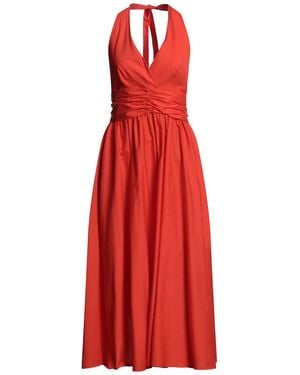 Essentiel Antwerp Maxi Dress Cotton - Red