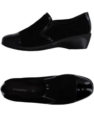 Stonefly Loafers Goat Skin, Soft Leather - Black