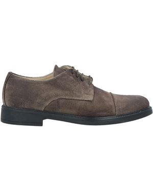 Tsd12 Khaki Lace-Up Shoes Leather - Brown