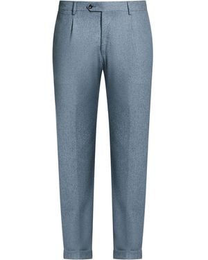 Barba Napoli Pants Virgin Wool - Blue