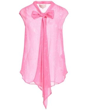 Maison Common Fuchsia Shirt Silk - Pink