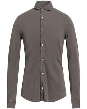 Fedeli Dark Shirt Cotton - Gray