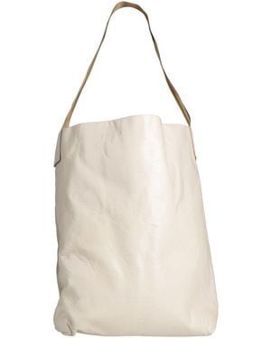 Uma Wang Cream Shoulder Bag Calfskin - White