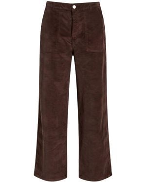Officine Generale Trousers Cotton, Modal, Elastane - Brown