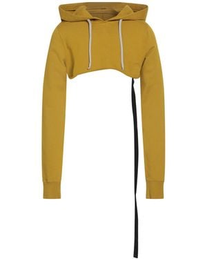 Rick Owens Sweatshirt Cotton - Yellow