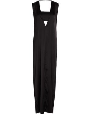 Patrizia Pepe Maxi Dress Viscose, Polyamide, Elastane - Black