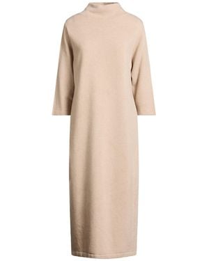 Gentry Portofino Midi Dress Virgin Wool, Cashmere - Natural