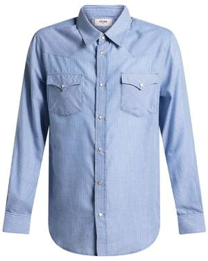 Celine Shirt Polyester, Cotton - Blue