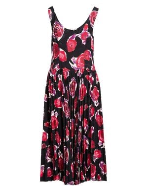 Marni Midnight Midi Dress Viscose - Red
