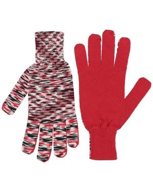 Missoni Gloves Wool, Acrylic - Red