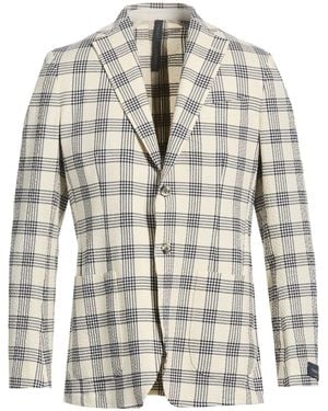 Tombolini Ivory Blazer Cotton, Elastane - White