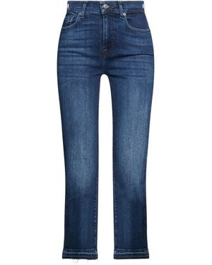 7 For All Mankind Jeans Cotton, Elastane - Blue