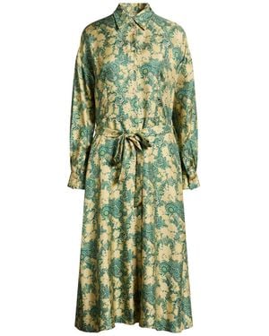 Massimo Alba Midi-Kleid - Grün