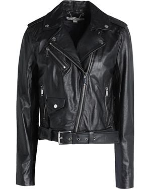 MICHAEL Michael Kors Lambskin Jacket - Black