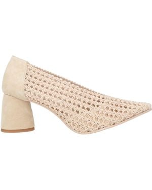 Daniele Ancarani Pumps Textile Fibers, Leather - Natural