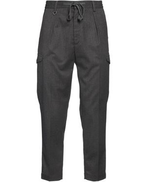 Paolo Pecora Trousers Polyester, Viscose, Elastane - Grey