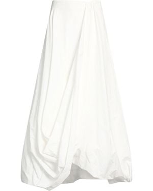 Brunello Cucinelli Maxi Skirt Cotton, Polyamide - White