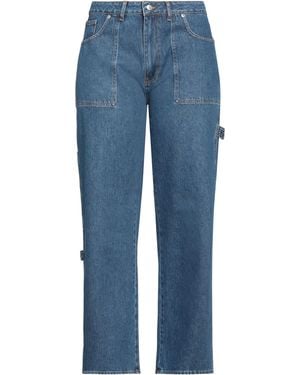 Oval Square Jeans Cotton - Blue