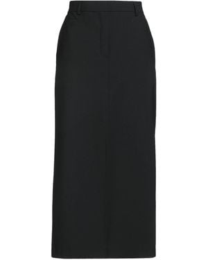 Ottod'Ame Midi Skirt Polyester, Virgin Wool, Elastane - Black