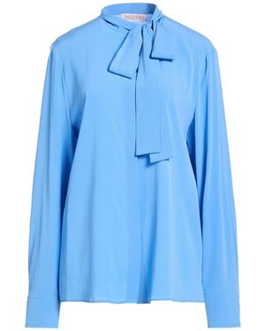 Valentino Garavani Shirt Silk, Elastane - Blue