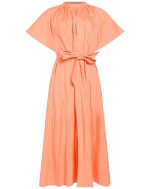 forte_forte Maxi Dress Cotton - Orange