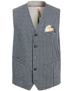Bob Tailored Vest Cotton, Polyester, Elastane - Blue