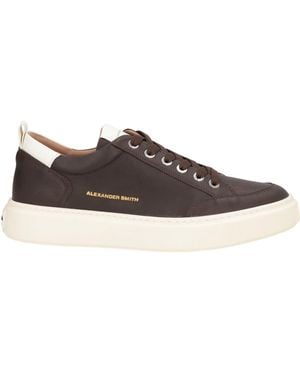 Alexander Smith Dark Sneakers Leather - Brown