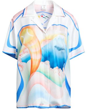 CASABLANCA Shirt Silk - Blue