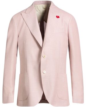 Lardini Blazer Wool, Linen, Silk - Pink