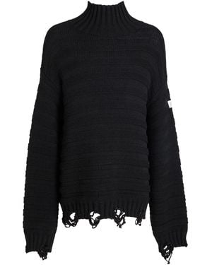 MM6 by Maison Margiela Turtleneck Acrylic, Virgin Wool - Black