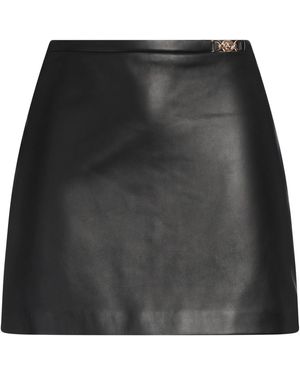 Versace Mini Skirt Lambskin - Black