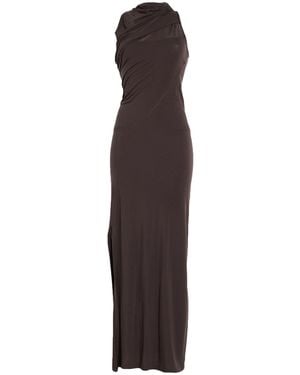 Helmut Lang Chocolate Maxi Dress Lyocell, Elastane - Purple