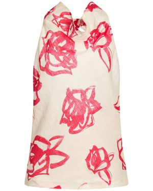 MSGM Top Linen - Pink