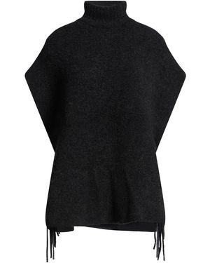 Maliparmi Charcoal Turtleneck Wool, Polyamide, Elastane - Black
