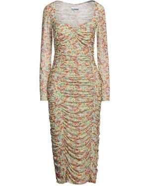 Ganni Midi Dress - Natural