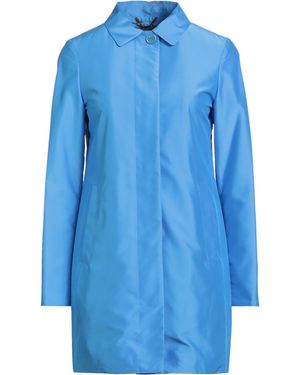 Moorer Overcoat & Trench Coat - Blue